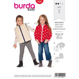 9290 Burda Naaipatroon | Jack en bodywarmer