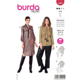 5968 Burda Naaipatroon | jurk en blouse