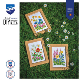 Veldbloemen | Miniatuur set Telpakket | Vervaco