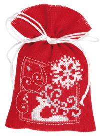 Deers and Snowflakes set of 3 Vervaco Bag kit