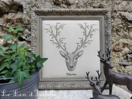 Arbre Généalogique / Deer Family Tree Cross Stitch Pattern Le Lin d'Isabelle