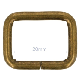 20mm Gesp metaal Bronze