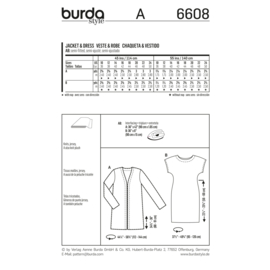 6608 Burda Naaipatroon | Jurk en Vest