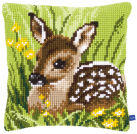 Little Deer Canvas Cushion Vervaco