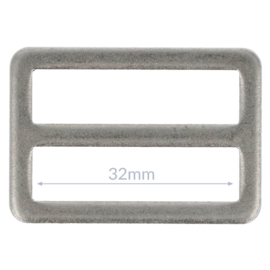 32mm Gesp metaal Oud Zilver