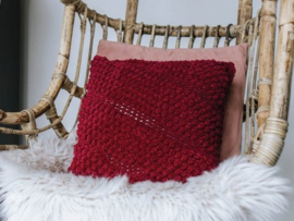 Velvet Popcorn Cushion Crochet Durable Velvet