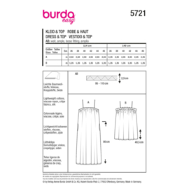5721 Burda Naaipatroon | Jurk en top