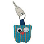 Vertical Striped Owl Aida Key Ring Permin