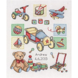 ACS39 Boy Birth Aida Anchor Embroidery Kit