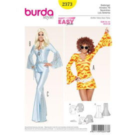 2373 Burda Naaipatroon - Jaren 70 kostuum voor vrouw