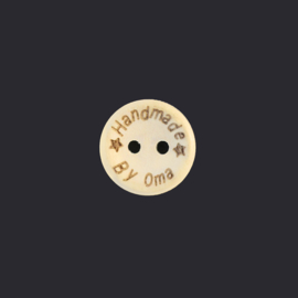 Handmade by oma Wooden Button