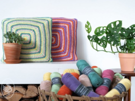 Textured Retro Pillow Crochet Durable Double Four