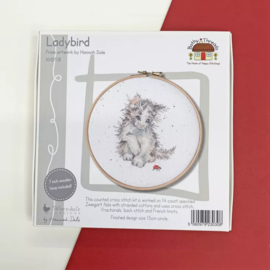 Ladybird | Aida | Telpakket met Borduurring | Hannah Dale | Bothy Threads