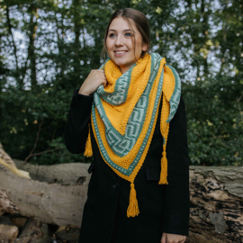 Autumn Mosaic Shawl Aurelia - Durable