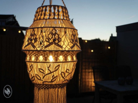 Garden Summer Macramé Lamp Durable Rope