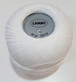 005 White No. 30 Crochet Cotton Lammy Yarns