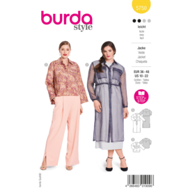 5750 Burda Patroon - Jas in variatie