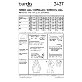 2437 Burda Naaipatroon | Romeinse jurk in variaties