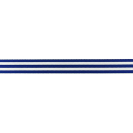 Blue 22mm/ 7/8" Striped Ribbon p.m. / per 3.3 feet