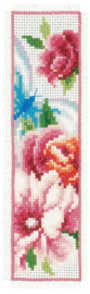 Flowers and Butterflies Aida Bookmarks Cross Stitch Kit Vervaco