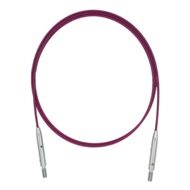 Paarse thin&flex swivel kabel 35cm om 60cm verwisselbare naalden te maken - KnitPro