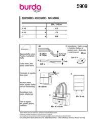 5909 Burda Naaipatroon | Accessoires tuinieren