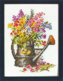 Gieter met Bloemen | Aida Borduurpakket | Pako