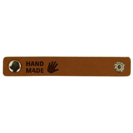 Hand made (Small) | leren label | Durable