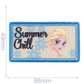 Elsa Summer Chill Frozen Opstrijkbare Applicatie