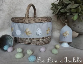 Poussins de Pâques / Easter Bunny's Cross Stitch Pattern Le Lin d'Isabelle