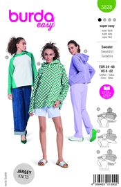 5828 Burda Naaipatroon | Sweater in variatie