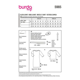 5985 Burda Naaipatroon | Jurk en shirt