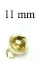 11mm Gold Round Bell