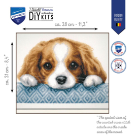 Hondje aida - Vervaco telpakket
