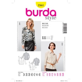 2561 Burda Naaipatroon - Blouse in variaties