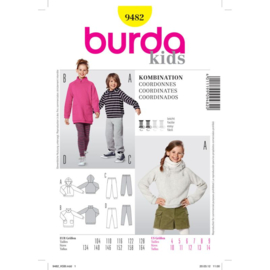 9482 Burda Naaipatroon | Trui en broek in variaties