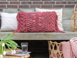 Daring Diamonds Cushion Macrame Durable Rope