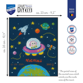 Baby astronaut - aida Vervaco telpakket