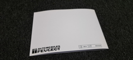 Peugeot 205 1.3 Rallye instruction manual