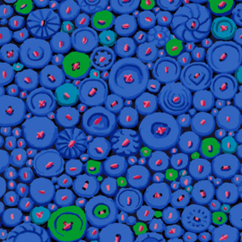 Button Mosaic_Blue