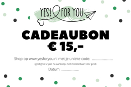 Cadeaubon €15,-