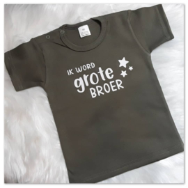 Shirt lange of korte mouw | Ik word grote broer of zus