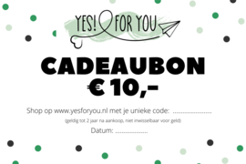 Cadeaubon €10,-