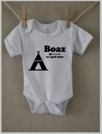 Romper  met naam | Design 'Boaz'