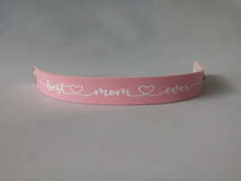 Armband met naam of tekst | Roze