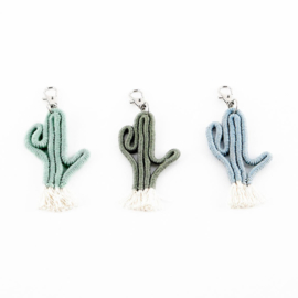 Macramé sleutelhanger | Cactus