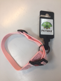 Halsband Nylon met Wienerlock Roze