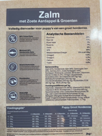 NiKaDog Puppy Maxi Zalm Graanvrij met Zoete Aardappel 2 kg