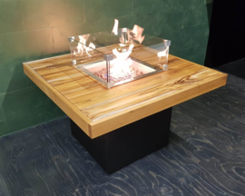 Teak vierkant 90x90x55 cm