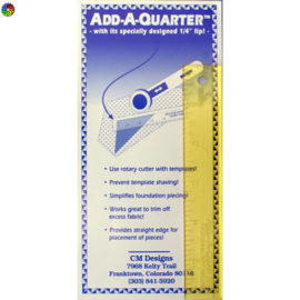 Add-A-Quater Quilt Ruler 6"